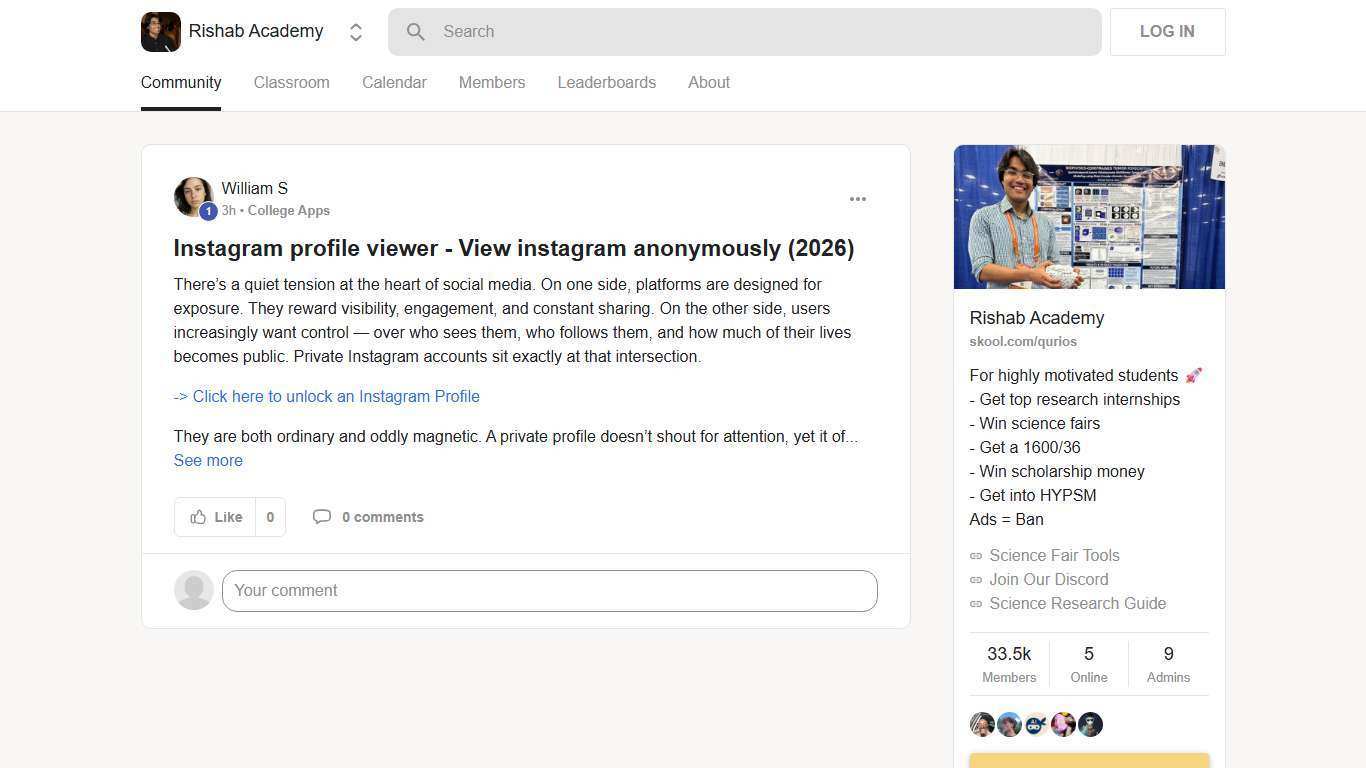 Instagram profile viewer​ - View instagram anonymously​ (2026) · Rishab Academy