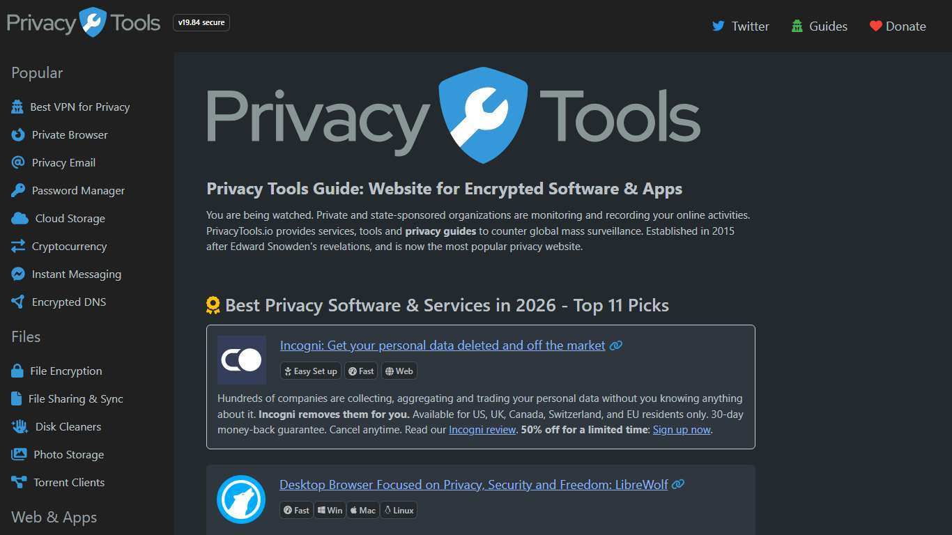 Best Privacy Tools & Software Guide in in 2026