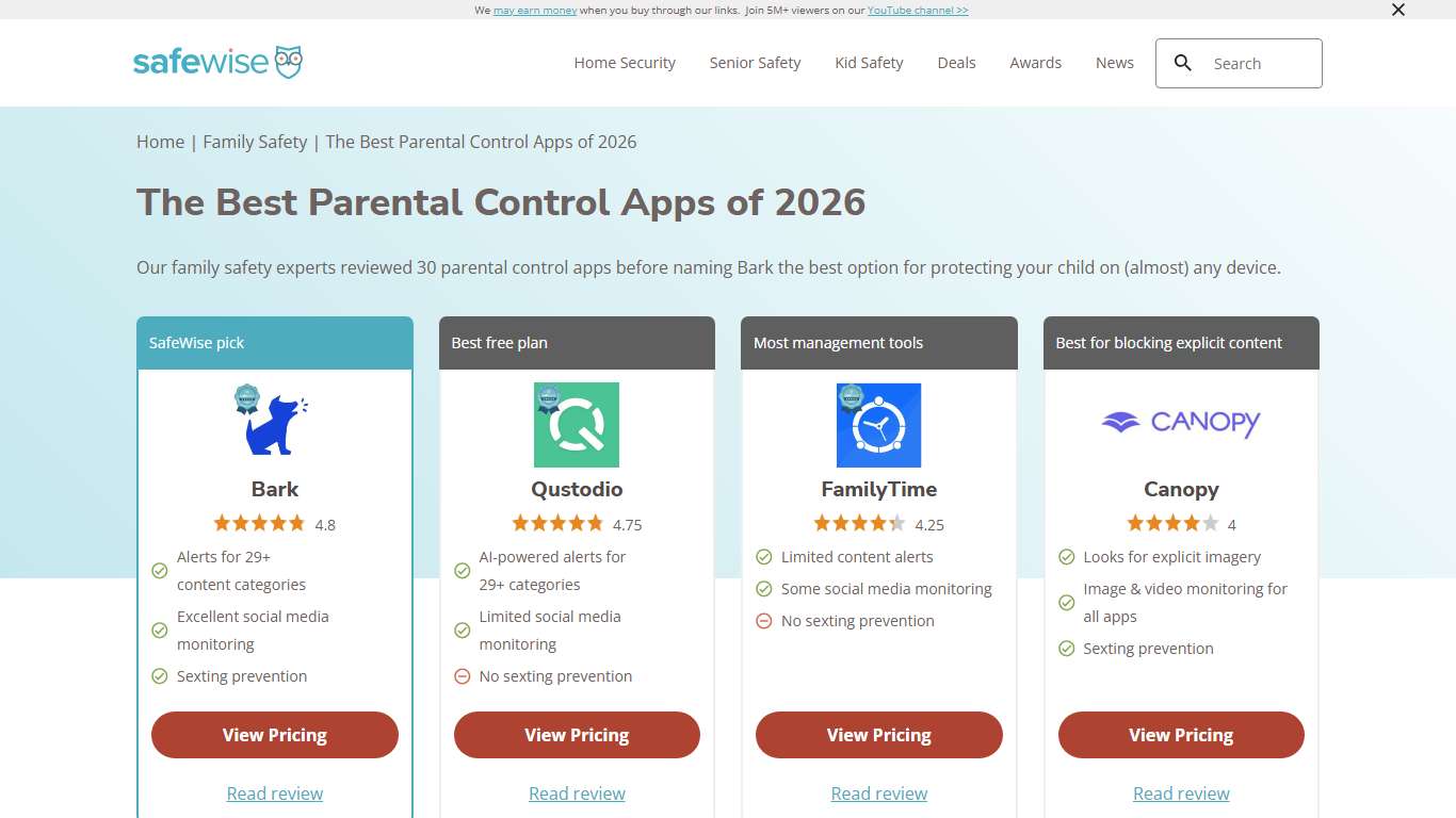 Top Parental Control Apps for 2026 That Really Work | SafeWise